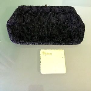 Handmade vintage Walborg beaded evening clutch